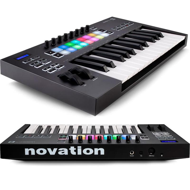 Teclado Controlador Novation Launchkey 25 MK3 25 Teclas Midi USB